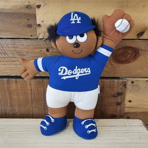 Vintage '92 Official MLB LA Dodgers plush ball player 10" high - Picture 1 of 6